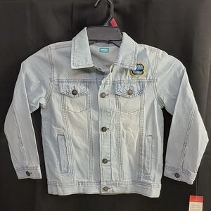 Denim Jacket Child Boy Girl 365 Kids Garanimals Size 7 LETS ROAR T-Rex Dinosaur